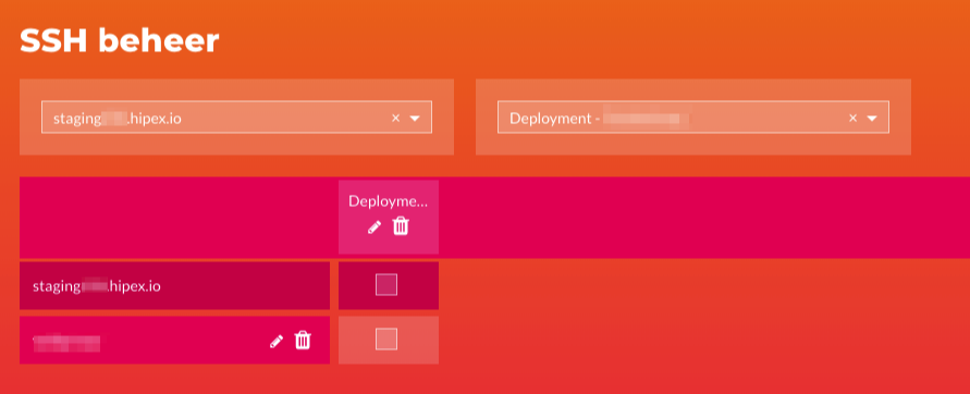 configure ssh key in pack