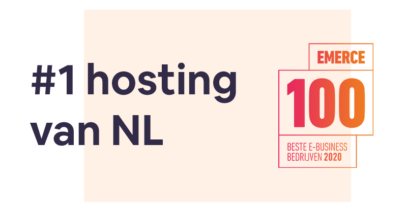Voor het 2e jaar op rij uitgeroepen tot #1 hosting bedrijf van Nederland
