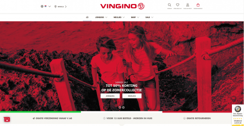 Vingino website